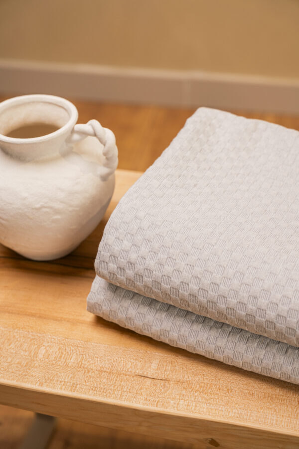 Bed Cover (GREY WAFFLE)